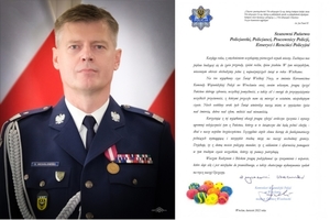 Życzenia Komendanta Wojewódzkiego Policji we Wrocławiu z okazji Świąt Wielkanocnych