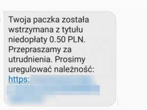 UWAŻAJ NA WIADOMOŚCI SMS Z KONIECZNOŚCIĄ DOPŁATY!