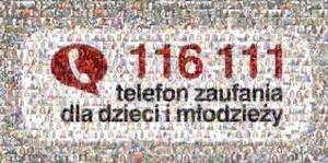 116 111 - Telefon zaufania dla Dzieci i Młodzieży