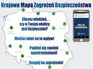 ŚREDZCY POLICJANCI ZACHĘCAJĄ DO KORZYSTANIA Z KRAJOWEJ MAPY ZAGROŻEŃ BEZPIECZEŃSTWA