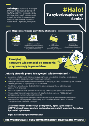 SENIORZE, NIE DAJ SIĘ ZŁOWIĆ! CZYM JEST PHISHING I JAK SIĘ PRZED NIM BRONIĆ?