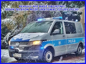 ŚREDZCY POLICJANCI REALIZUJĄ ZADANIA ZWIĄZANE ZE SPADKIEM TEMPERATUR I PROWADZONĄ AKCJĄ ZIMA 2023/2024