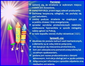 Fajerwerki - Postaw na bezpieczeństwo!