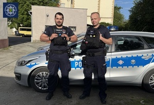 Średzcy policjanci pomogli kobiecie, która zasłabła na balkonie