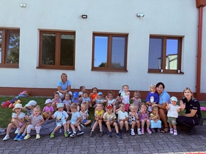 Wizyta średzkich funkcjonariuszy u podopiecznych Żłobka Publicznego w Środzie Śląskiej