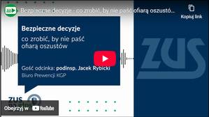 Podcast ZUS na głos - co zrobić by nie paść ofiarą oszustów