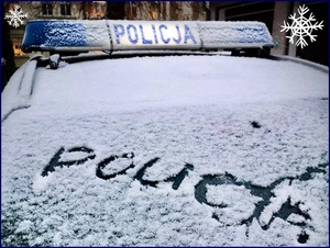 Uwaga ślisko - trudne warunki na drogach powiatu średzkiego! Apelujemy o ostrożność