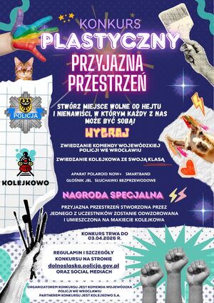 Wojewódzki konkurs plastyczny pn. „Przyjazna przestrzeń. Tu każdy może być sobą”
