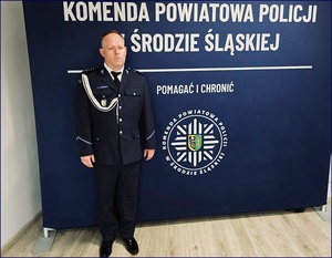 Nowy Naczelnik Wydziału Prewencji w Komendzie Powiatowej Policji w Środzie Śląskiej
